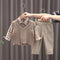 Boy's Plaid Shirt Knit Vest Set of Three